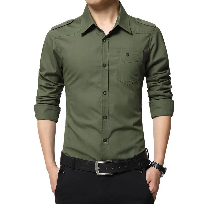 West Louis™ Full Sleeve Epaulet Shirt