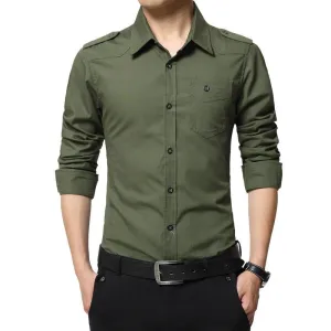 West Louis™ Full Sleeve Epaulet Shirt