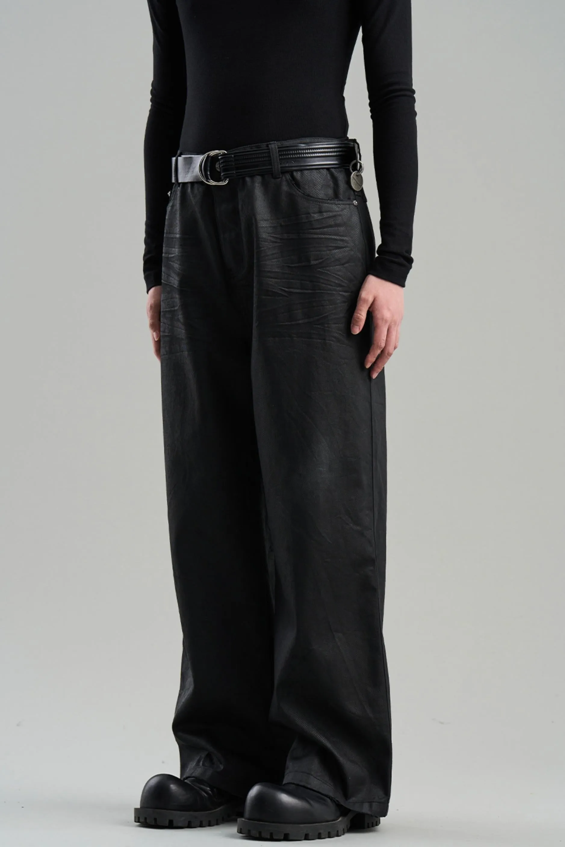 Whisker Pleated Pants