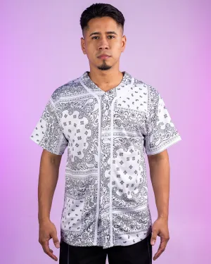 White Bandana Baseball Jersey