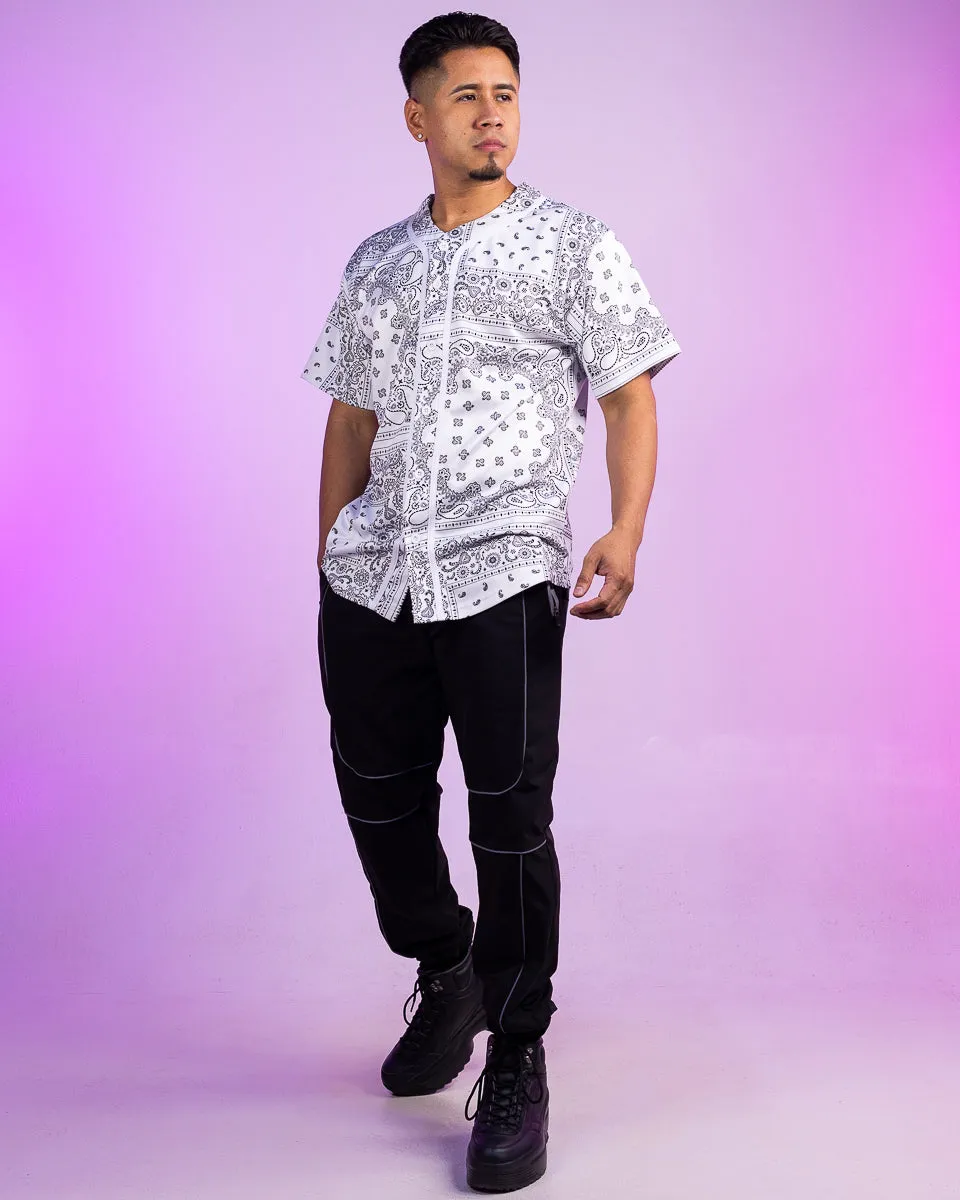 White Bandana Baseball Jersey