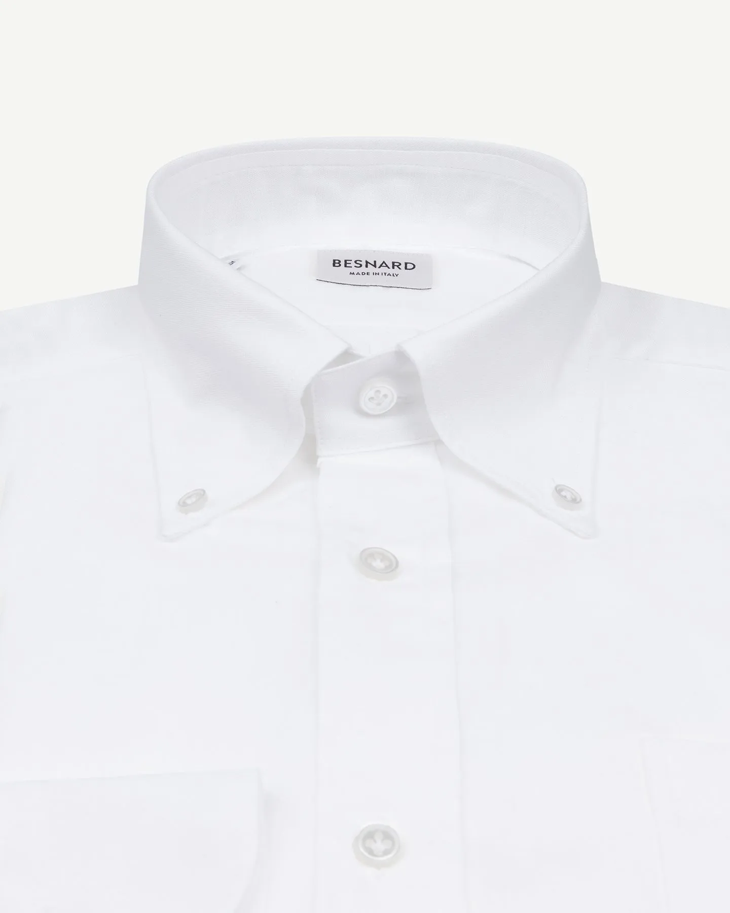 White Cotton Linen Button Down Shirt