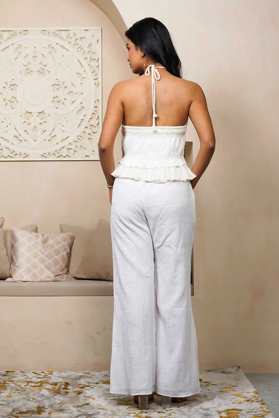 White Swan Top & Pant Co-Ord Set
