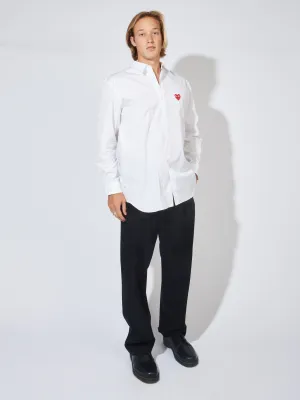 White/Red Heart Play Shirt