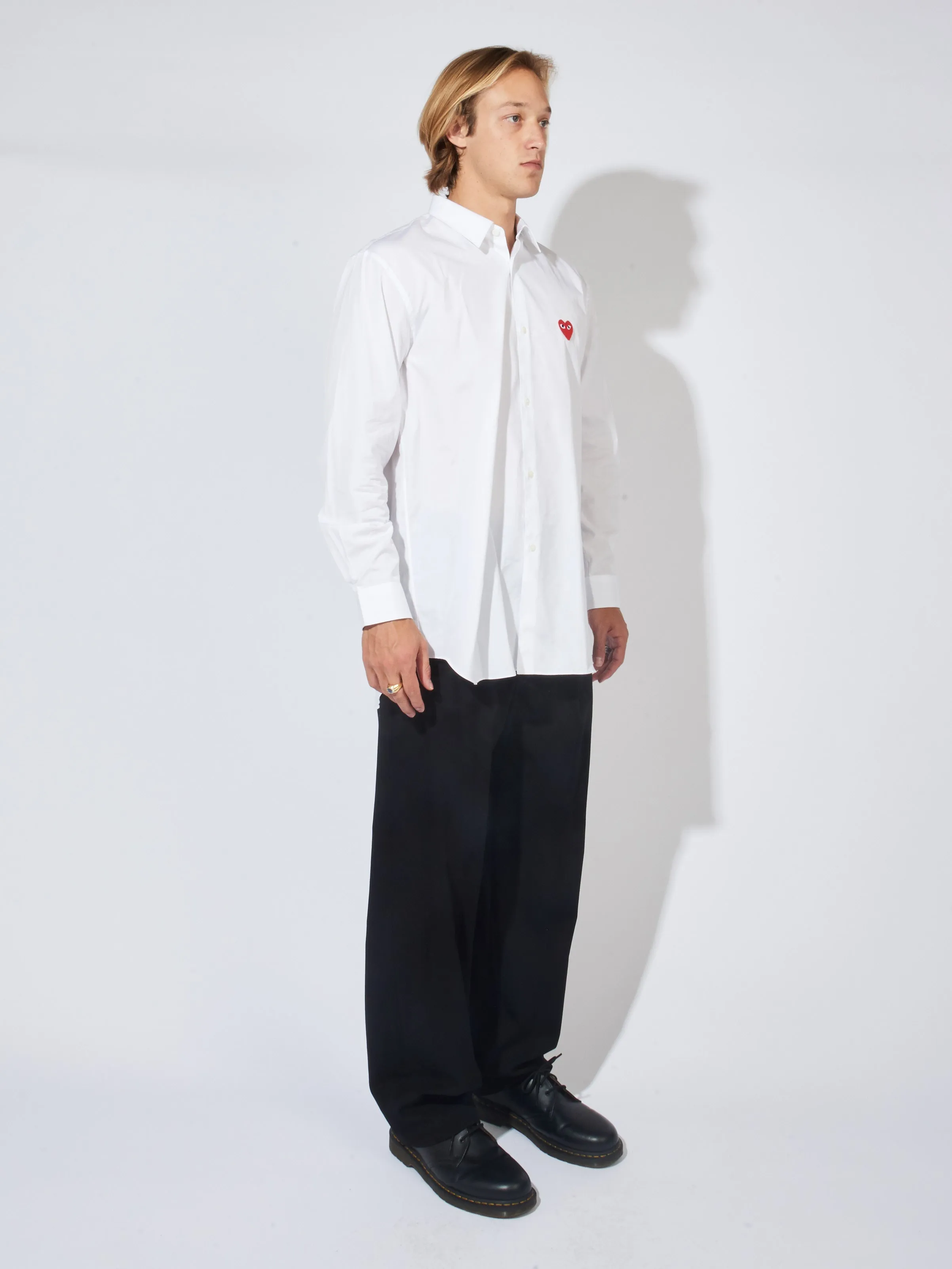 White/Red Heart Play Shirt