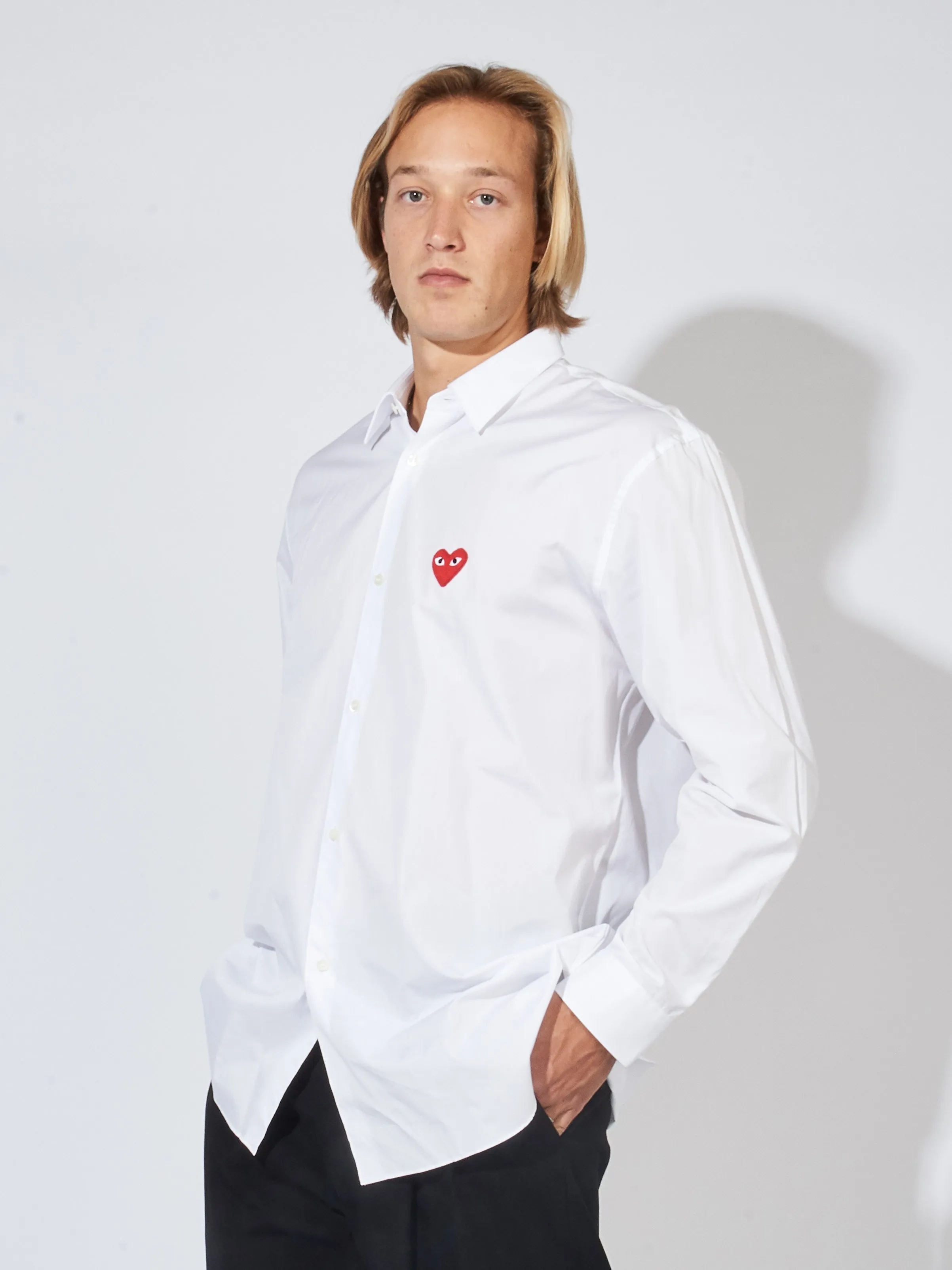 White/Red Heart Play Shirt