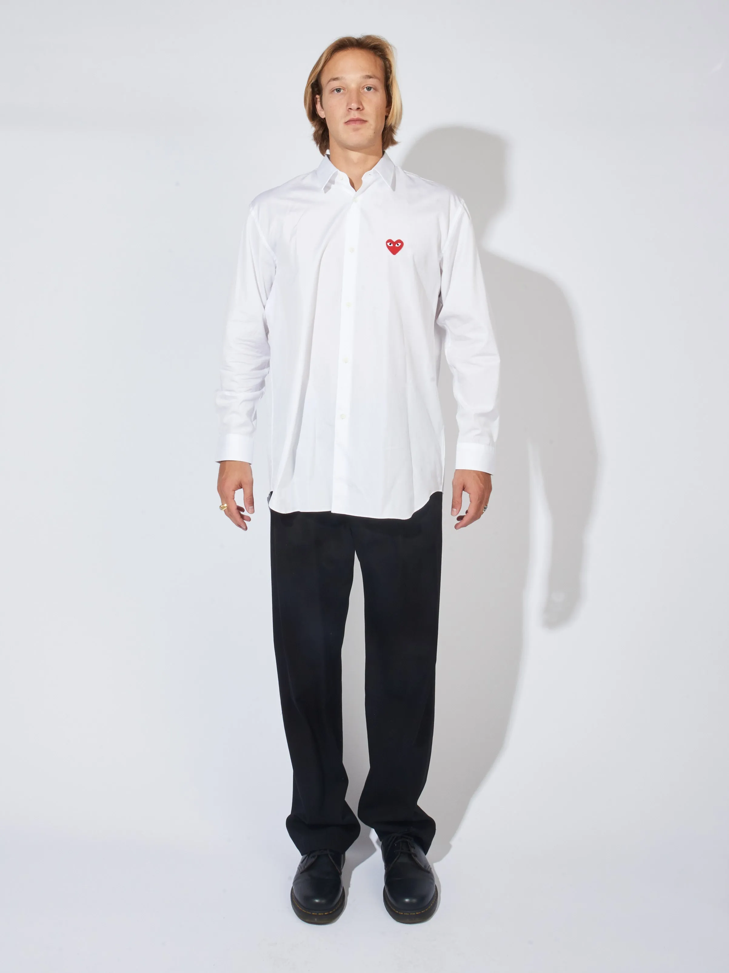 White/Red Heart Play Shirt