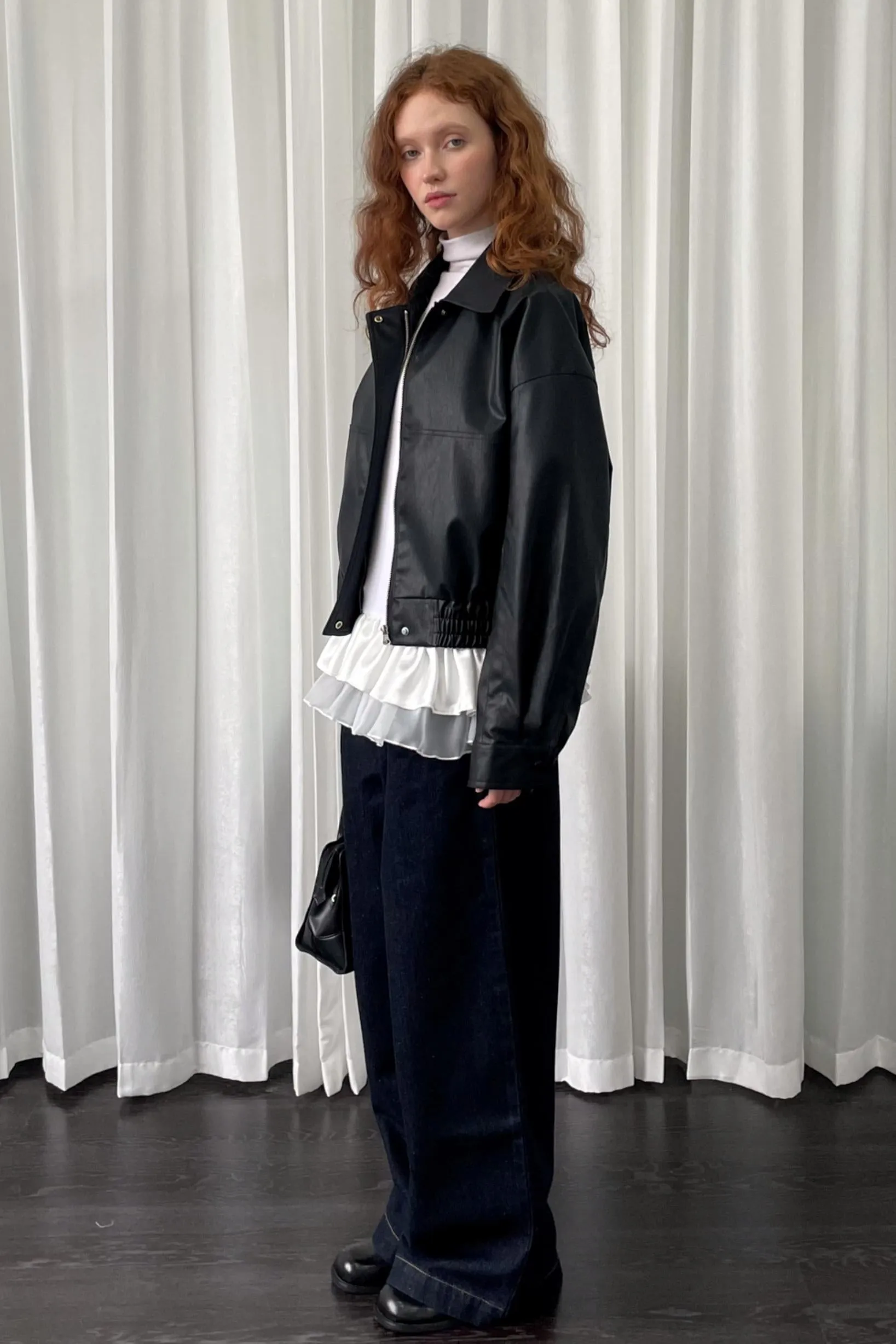 Wide-Leg Commuter Jeans