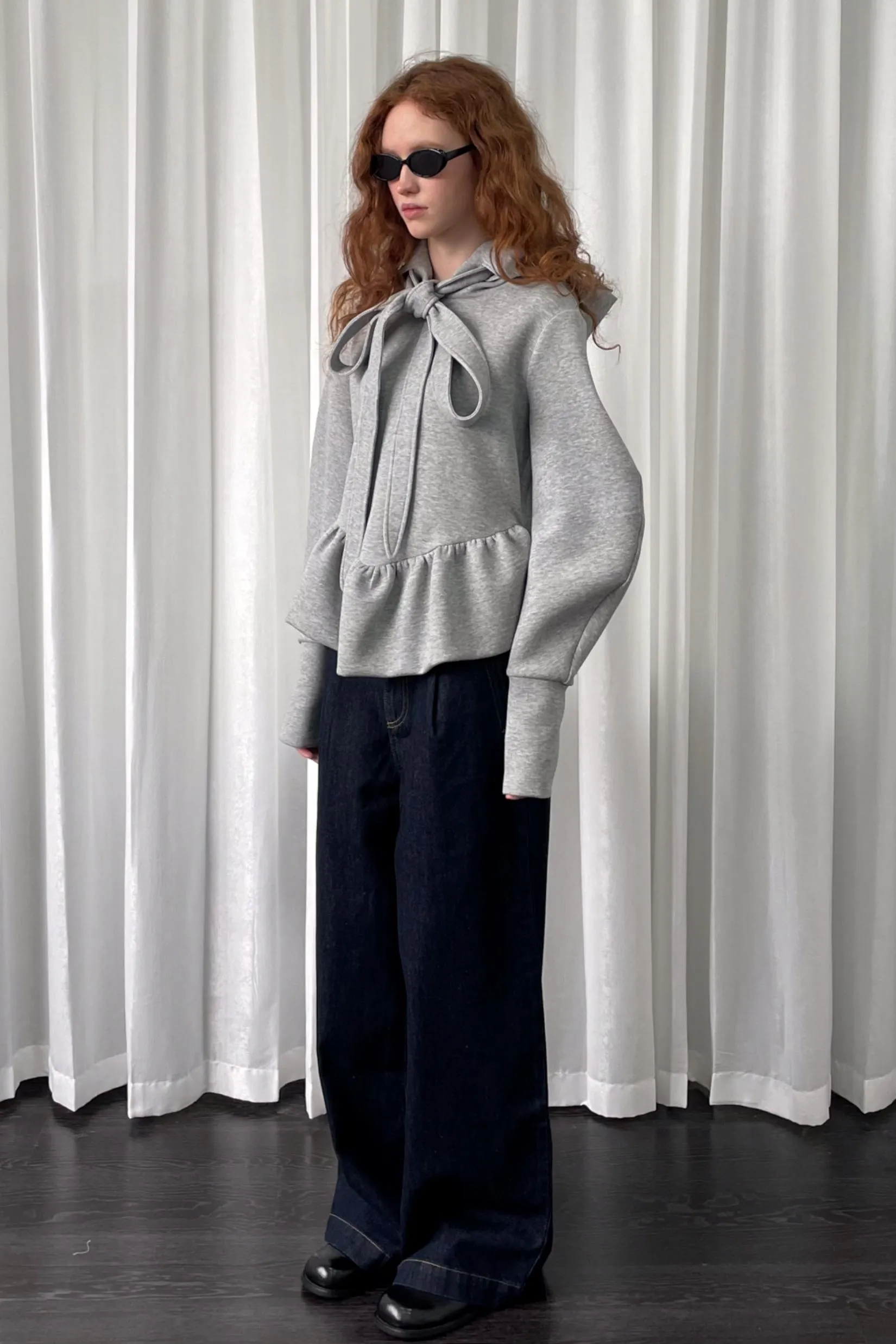 Wide-Leg Commuter Jeans