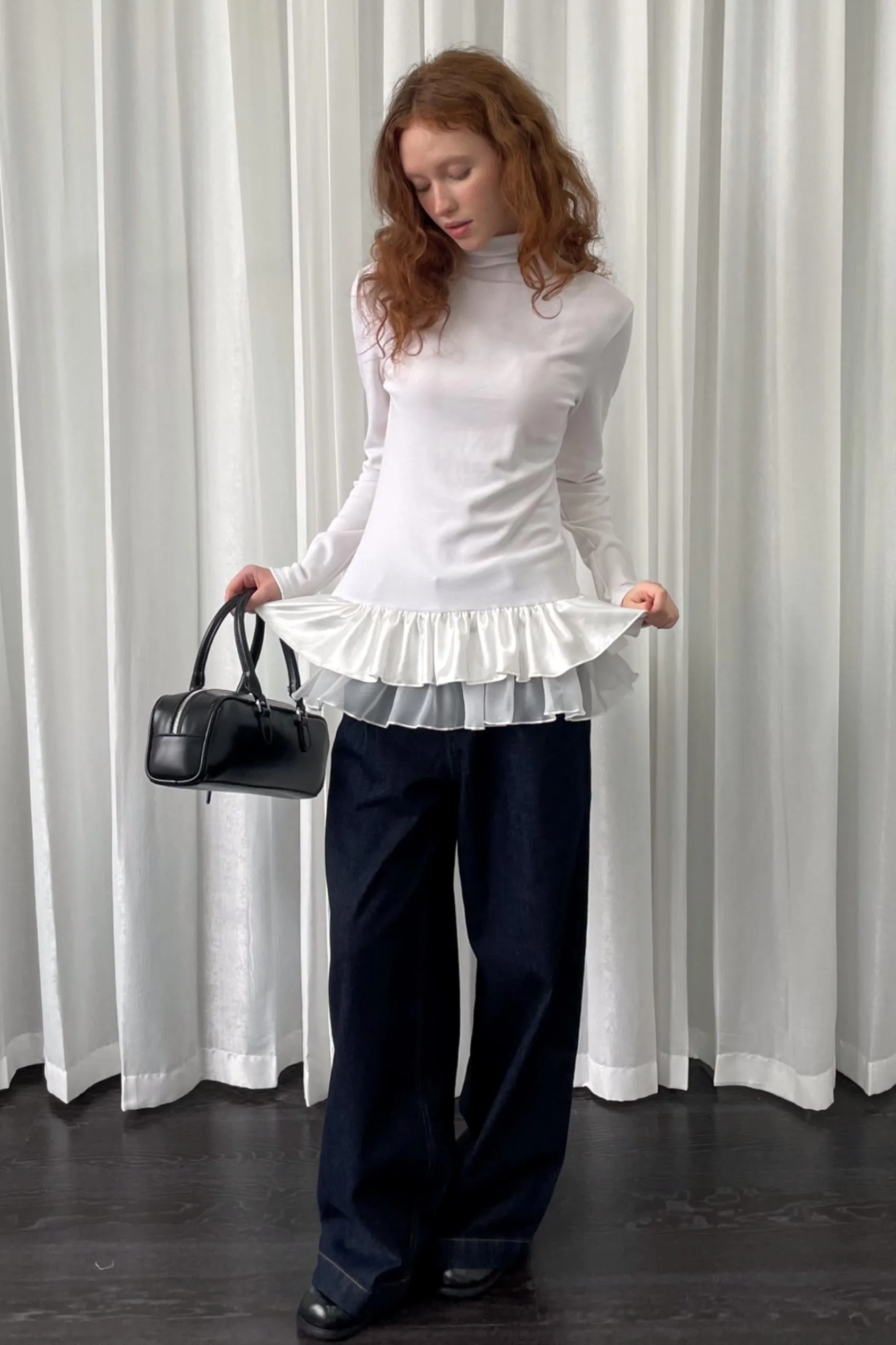 Wide-Leg Commuter Jeans
