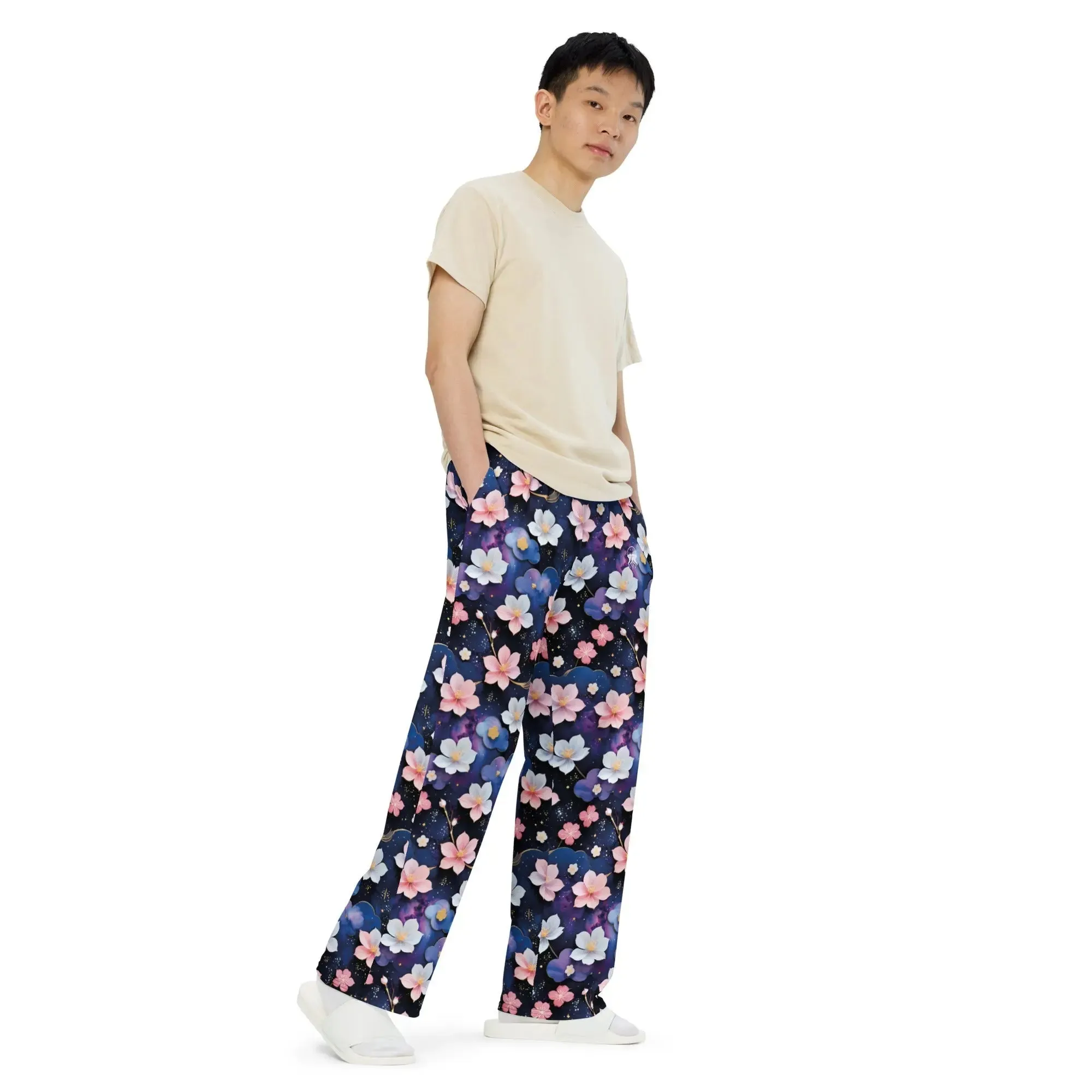 Wide-leg pants - Midnight Sakura