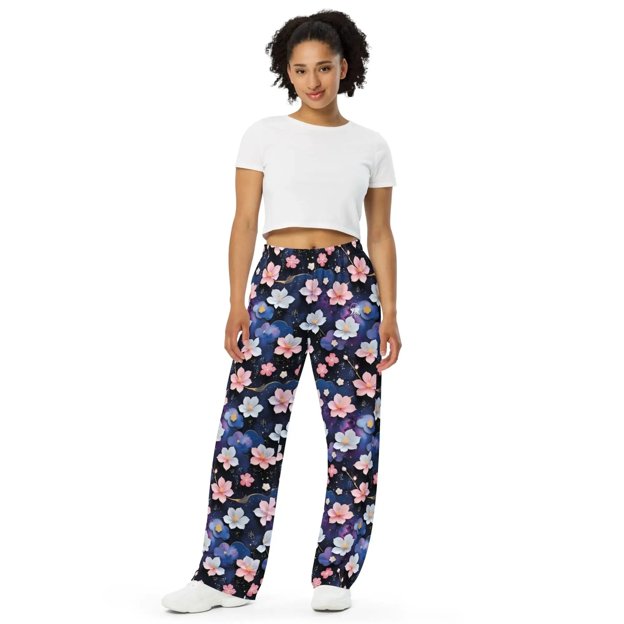 Wide-leg pants - Midnight Sakura