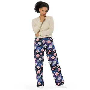 Wide-leg pants - Midnight Sakura