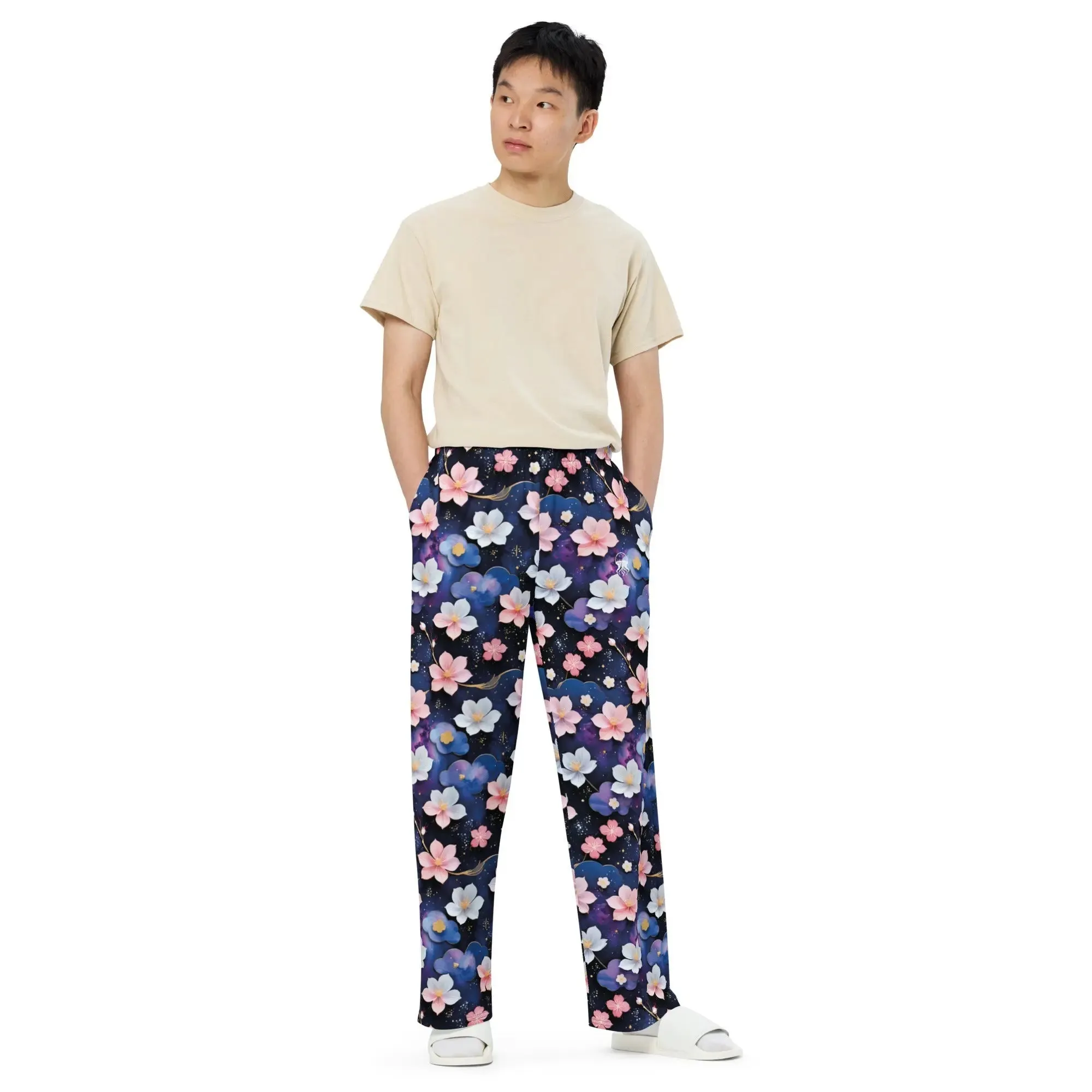 Wide-leg pants - Midnight Sakura