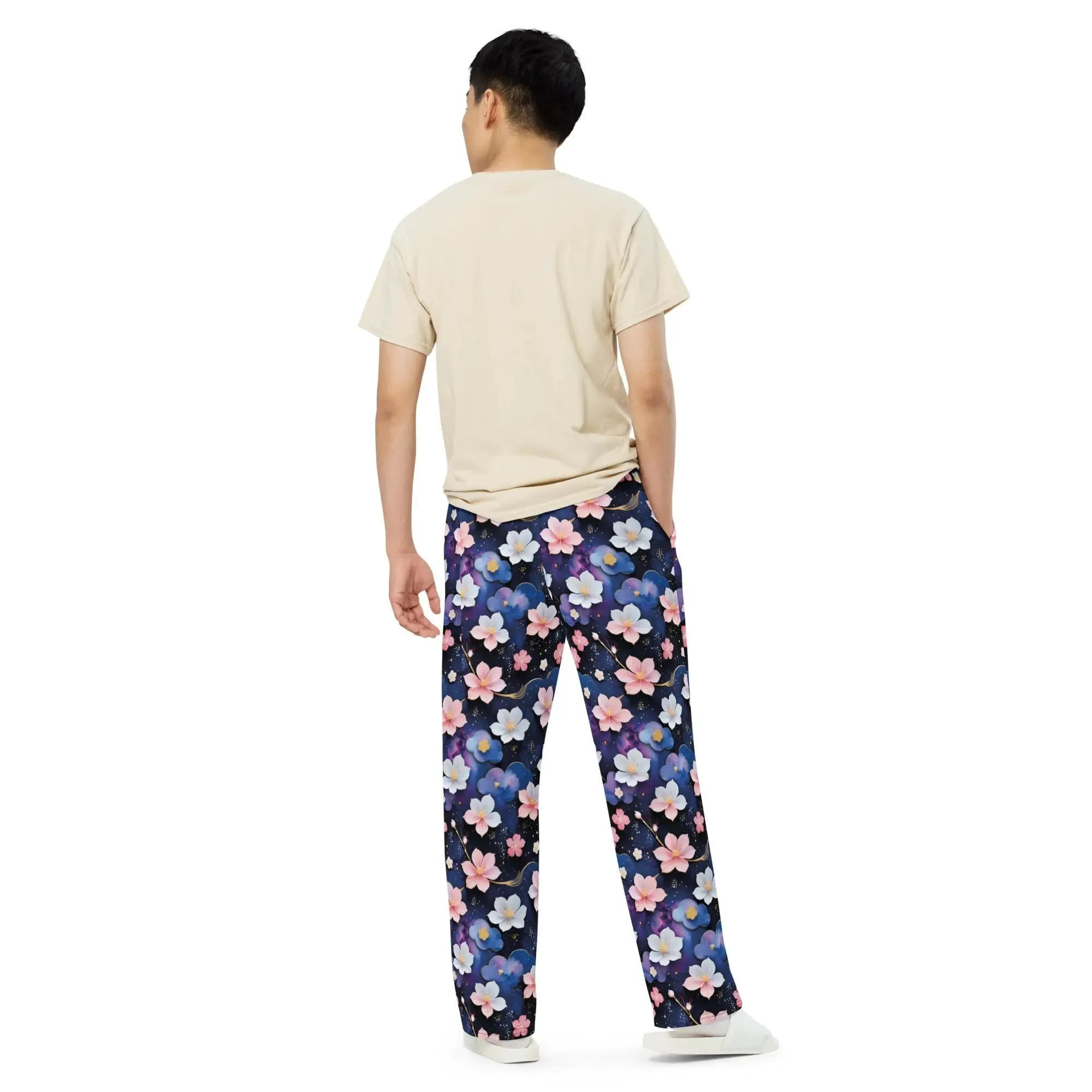 Wide-leg pants - Midnight Sakura