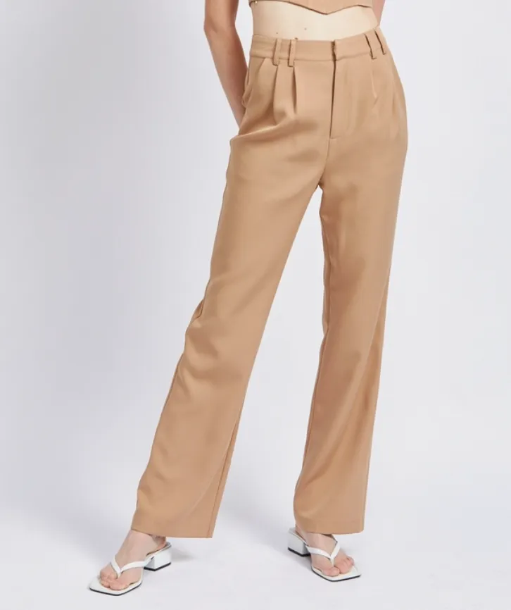 Wide Leg Pleated Pants