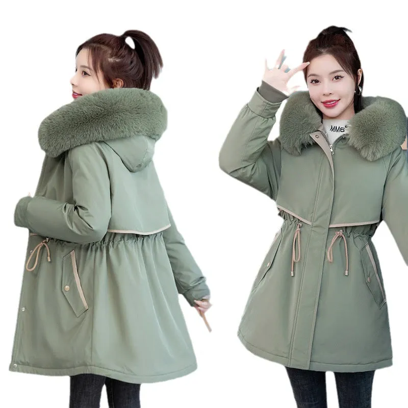 Windproof 3-in-1 Hip-length Pea Coat with Stain-resistant Fabric