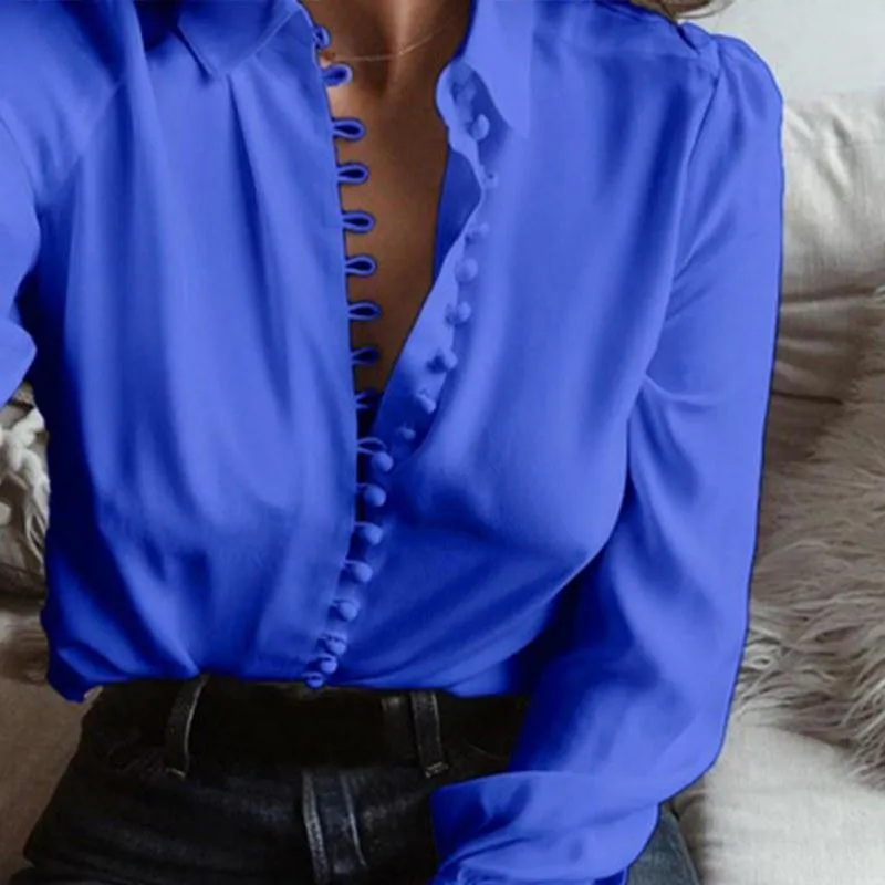 Women Loose Button T-shirts