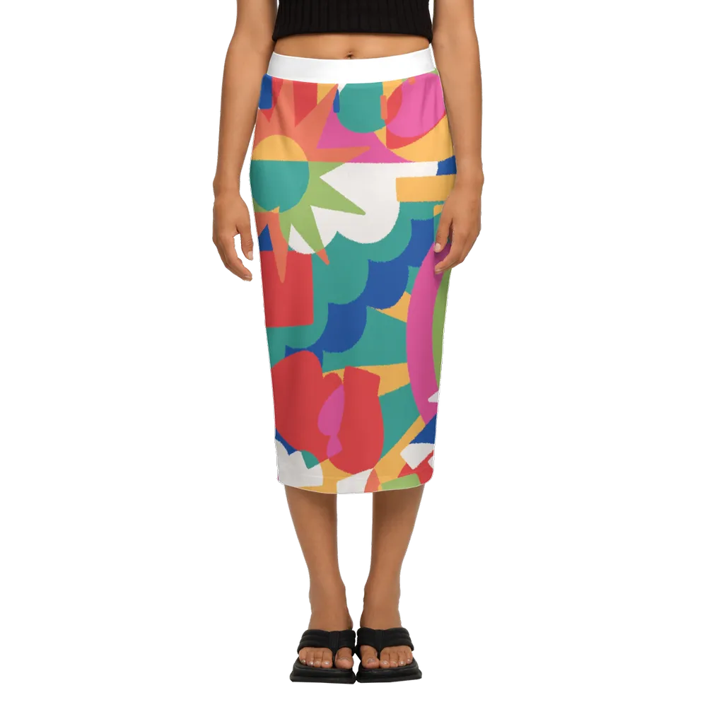 Women’s Back Split Pencil Skirt