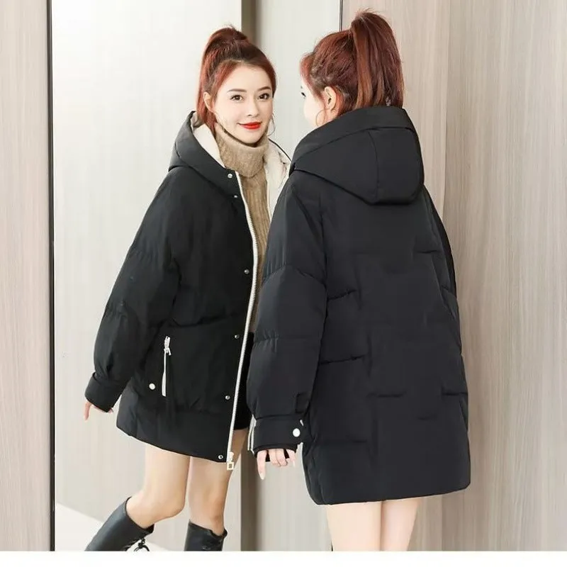 Women's Down Cotton-padded Jacket Mid-length Winter