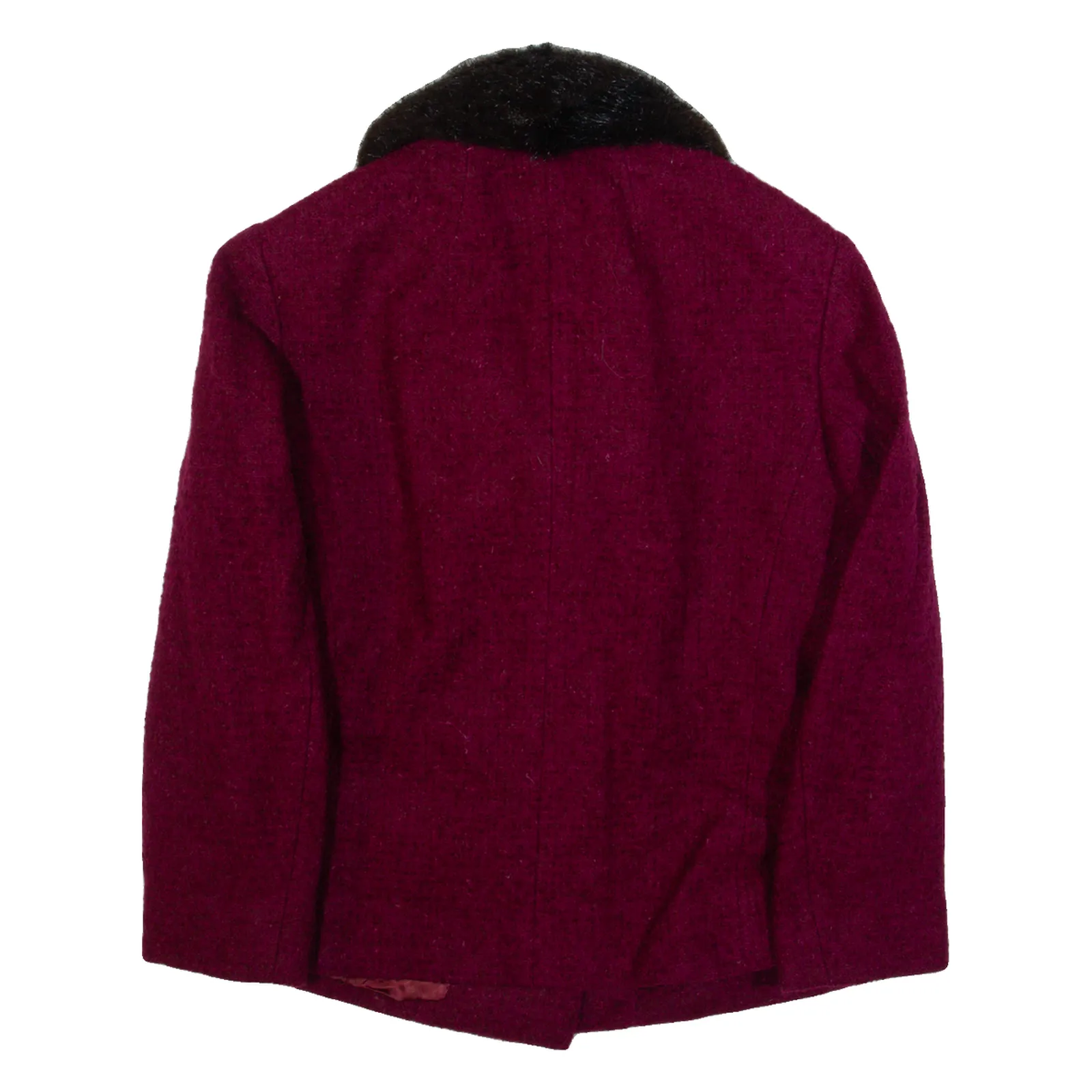 Womens Pea Jacket Purple 90s S
