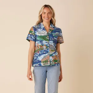 WOMEN'S SEATTLE MARINERS SCENIC CAMP SHIRT