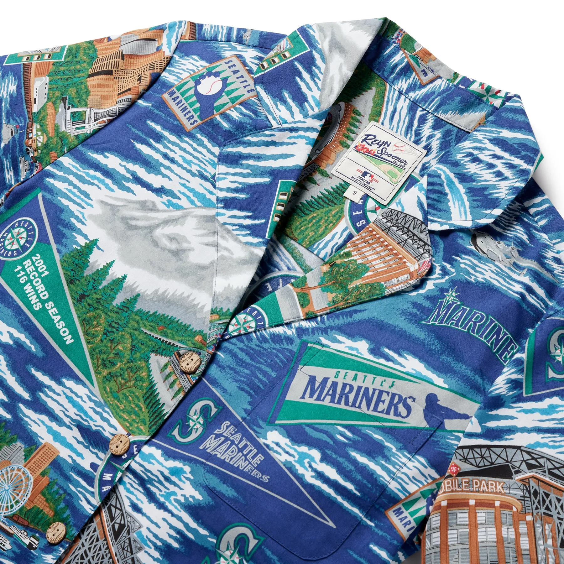 WOMEN'S SEATTLE MARINERS SCENIC CAMP SHIRT