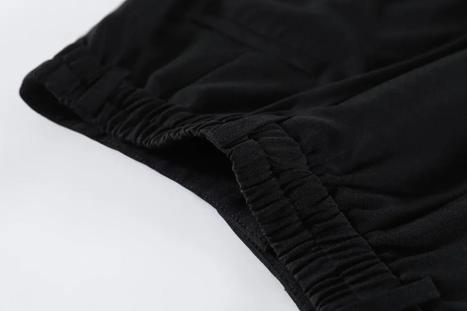 Women's Solid Wide-Leg Pleated Trousers for a Chic Look