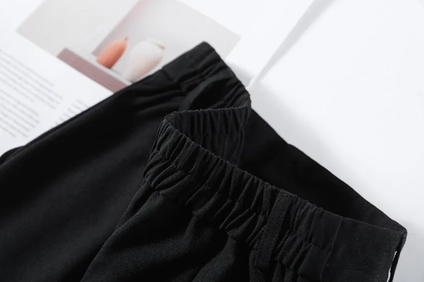 Women's Solid Wide-Leg Pleated Trousers for a Chic Look