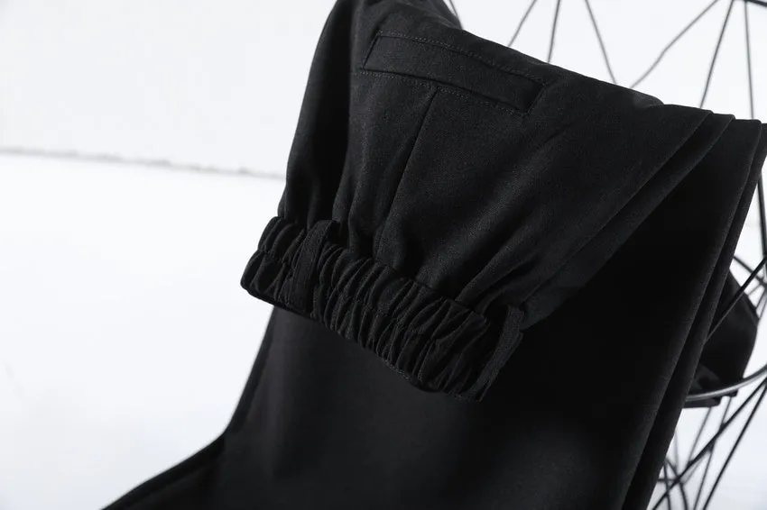 Women's Solid Wide-Leg Pleated Trousers for a Chic Look