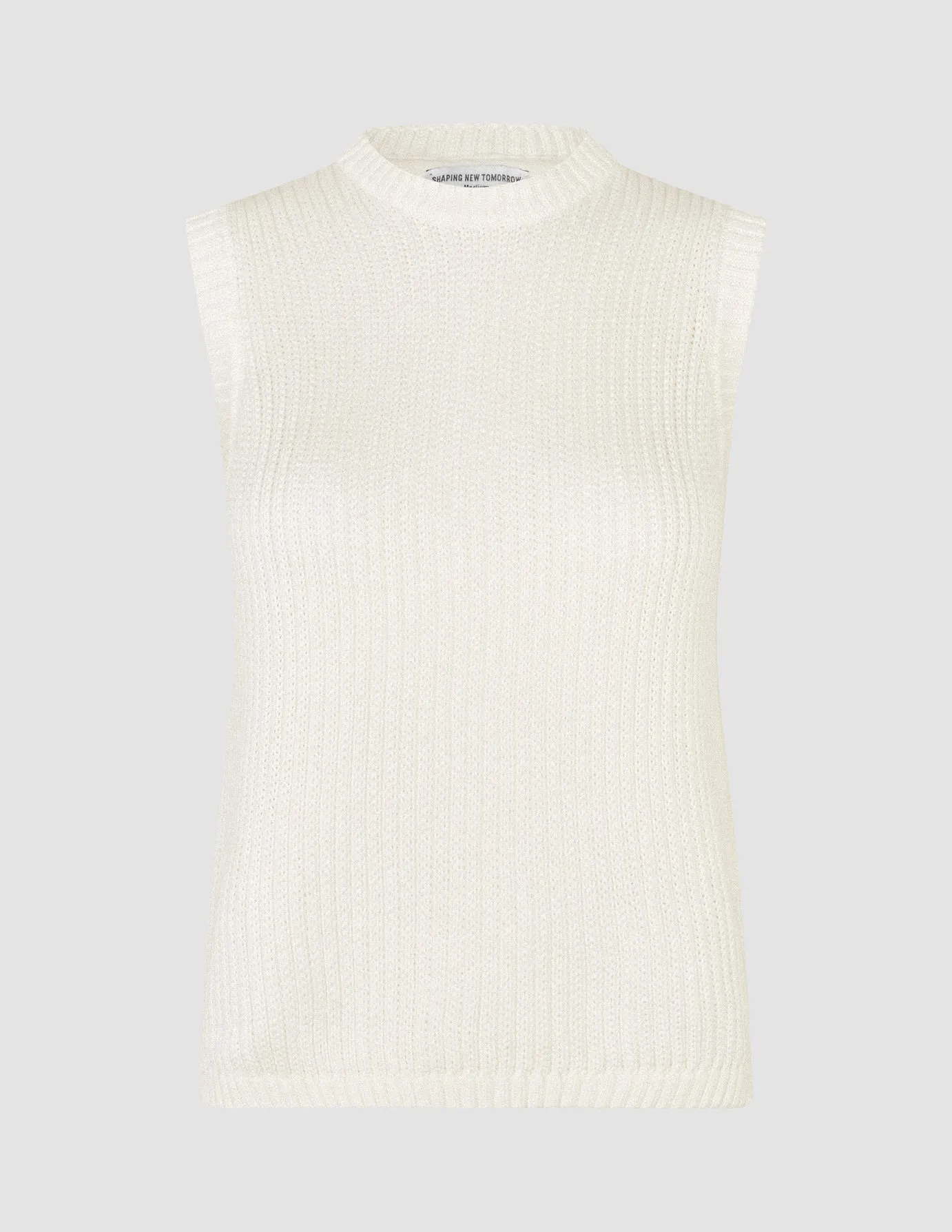 Women's Structured Knit Top Off White