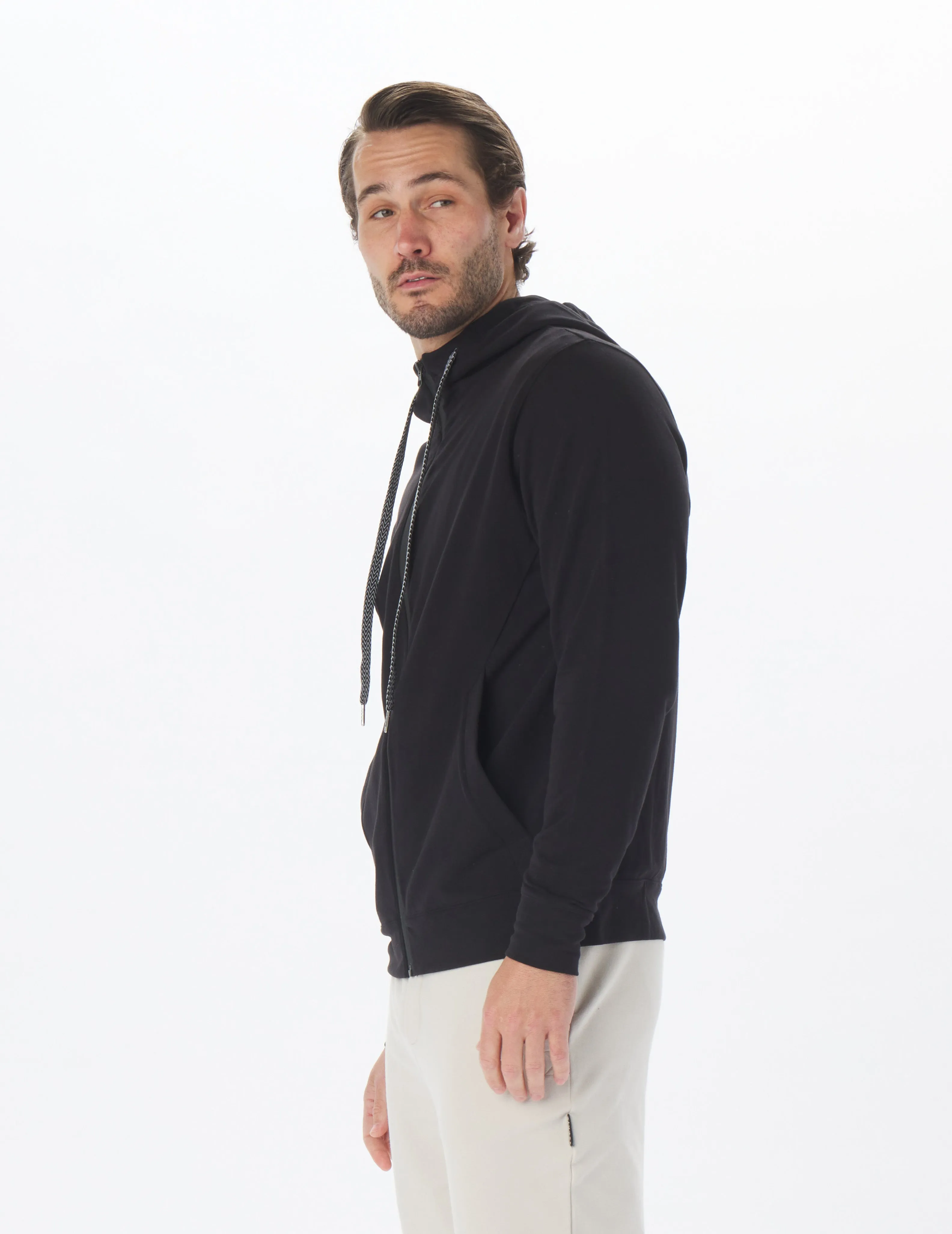Woodland Scuba Full Zip: Black