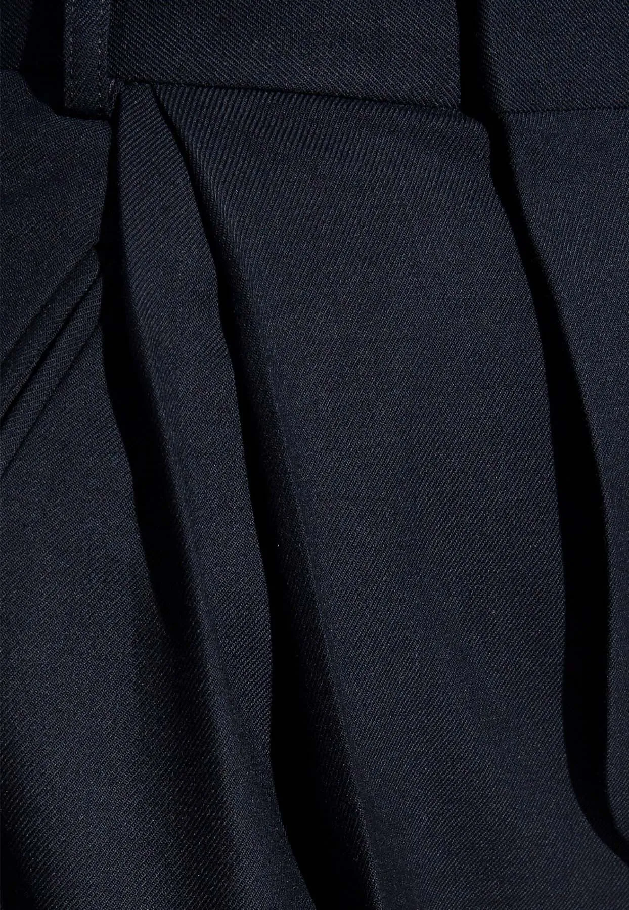 Wool-Blend Tailored Pants