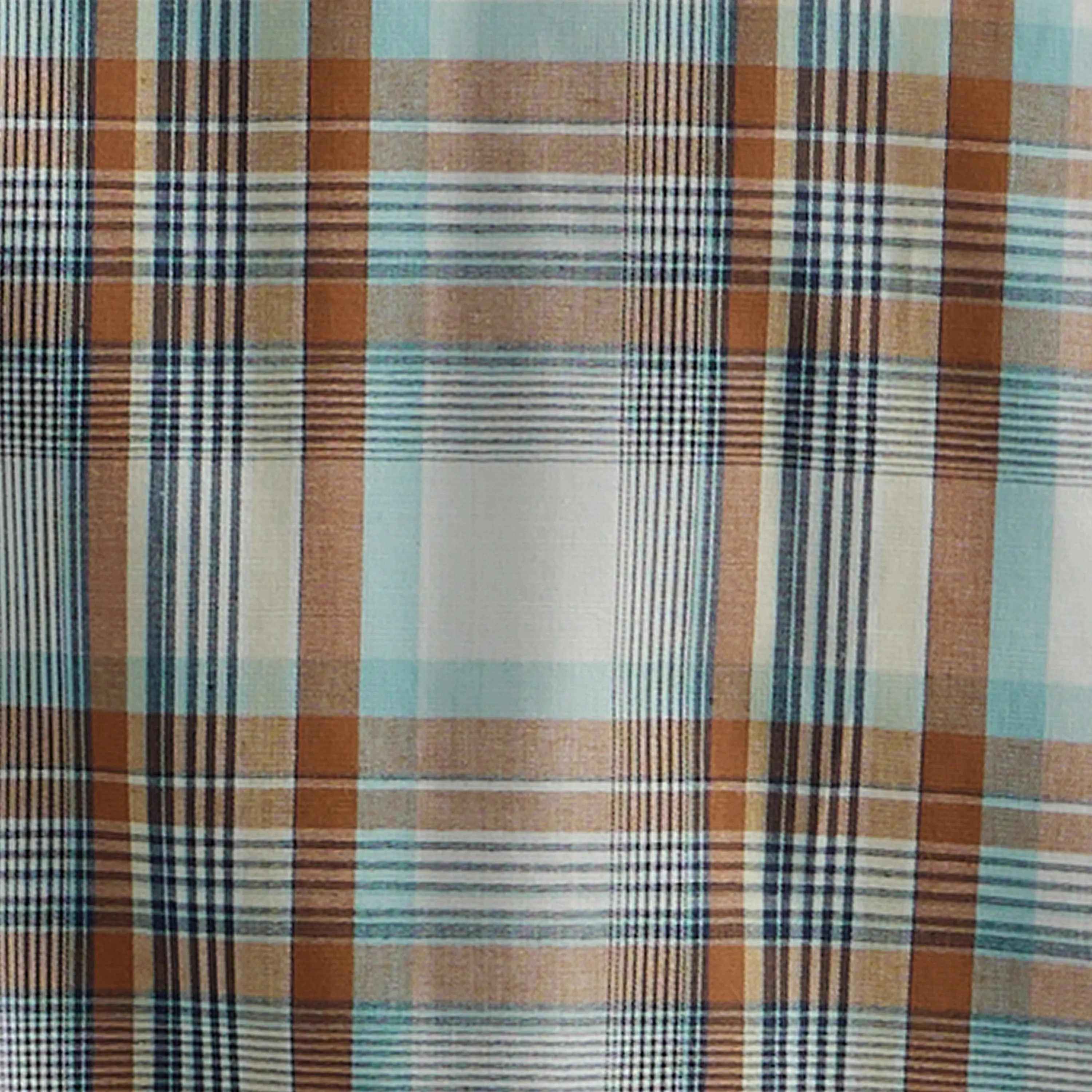Wrangler Men's Classic Fit Wrinkle Resist Brown Snap Plaid Shirt