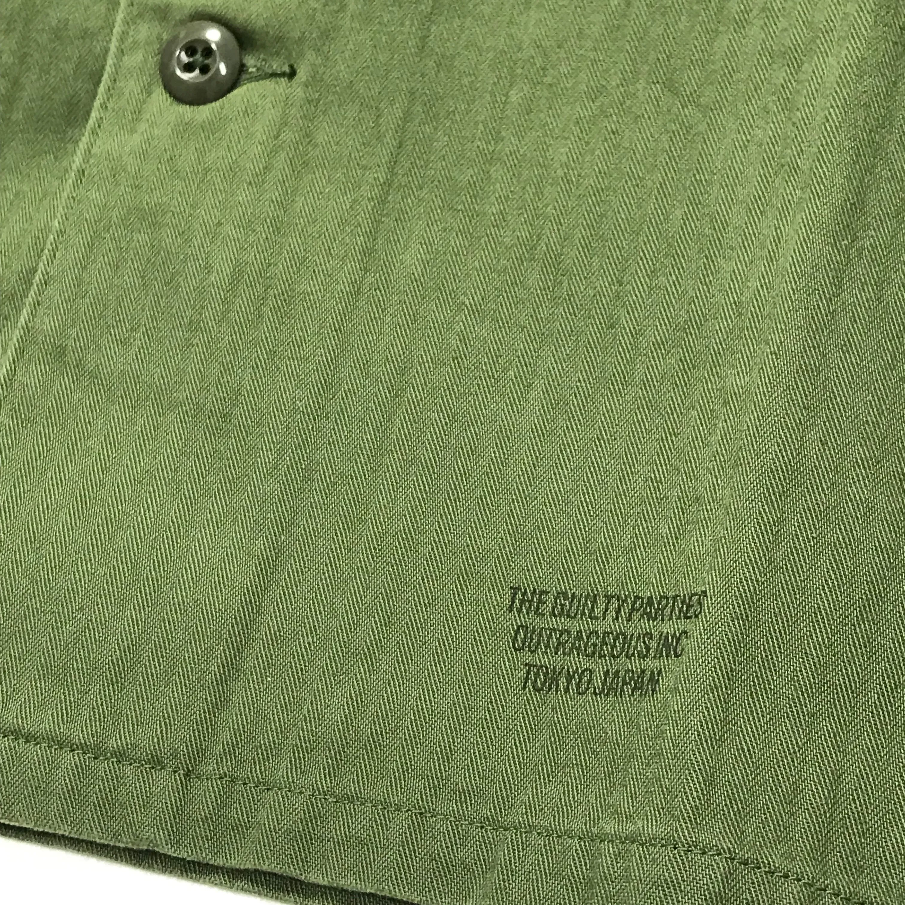 [XL]  Wacko Maria Guilty Parties Paradise Herringbone Cotton BDU Shirt