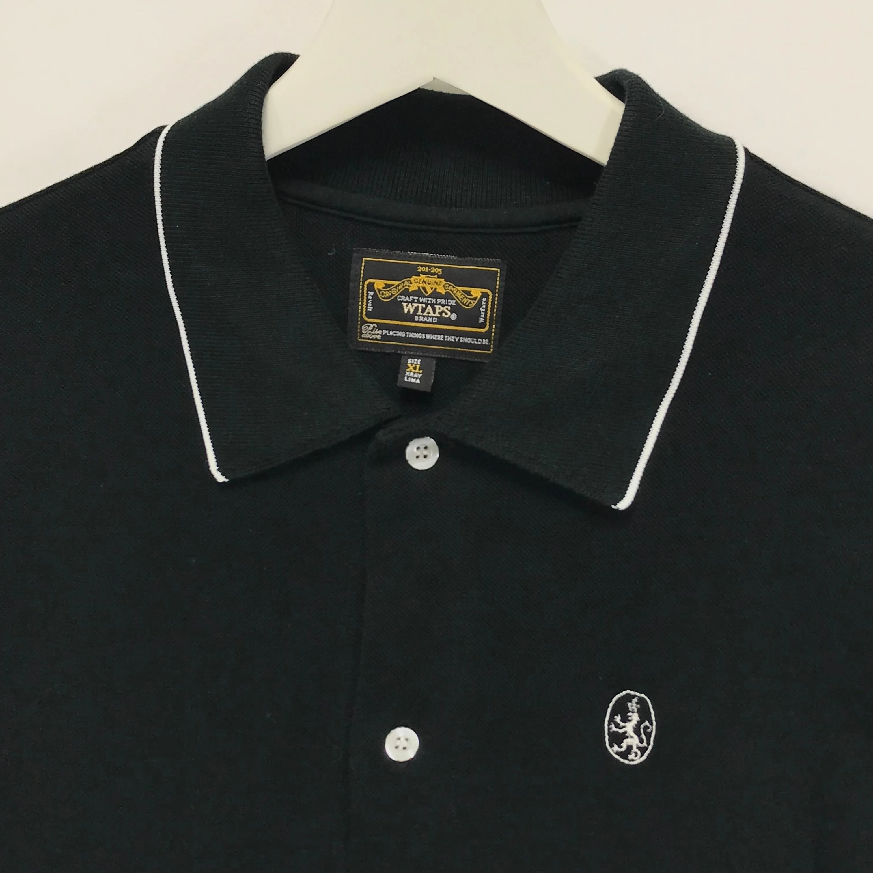 [XL] WTaps 10SS Paulie S/S Button Up Polo Shirt Black